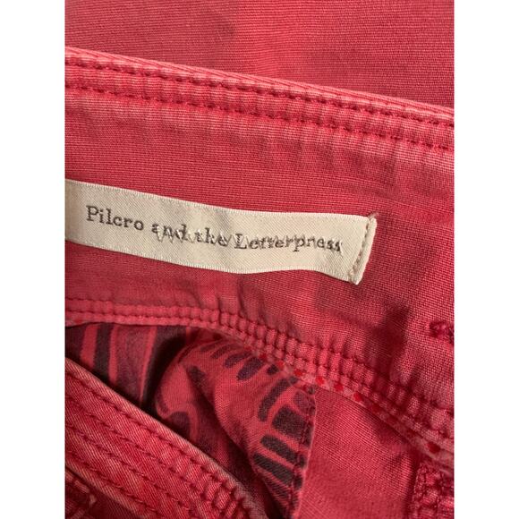 Pilcro and the Letterpress Size 2 Womens Cotton Rose Colored Skirt - Picture 6 of 8